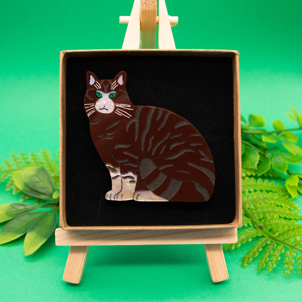 Scottish Wildcat Acrylic Brooch