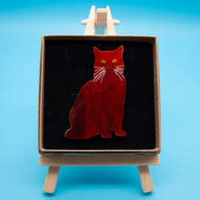 Load image into Gallery viewer, Cat Brooch, Tortoiseshell
